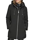 DKNY Lätzchen vorne Parka Schwarz LG (12-14), Schwarz, L