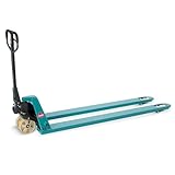 Ameise Hubwagen PTM | 2.000 kg Tragkraft | 2.000 mm Gabellänge | Lenkrad/Gabelrolle aus verschleißarmen Nylon | Tandem-Gabelrollen | Palettenhubwagen