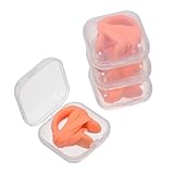 SOIMISS 4 Stück Professionelle Nasenklammern mit Latexband Verschleißfest Hautfreundlich und Bequem Sicherer Schutz gegen Wasser Beim Schwimmen für Erwachsene und Schwimmer