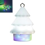 Urlaub Nachtlicht Weihnachtsbaum Nachtlicht für Terrasse Garten Weihnachtsdekorationen Camping Essentials (Weiß B)