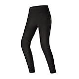 SHIMA CRUZ 2.0 Motorradleggins Damen -Motorrad Stretch Leggings Hose Frauen mit Protektoren Jeggings (Schwarz, S)