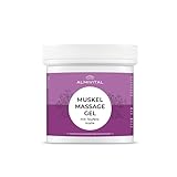 ALMIVITAL Muskel Massage-Gel mit Teufelskralle – 500 ml | Kühlgel gegen Muskelschmerzen, Gelenkschmerzen & Muskelverspannungen | Salbe für Nacken, Schulter, Rücken & Sport