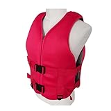 Rettungsweste Erwachsene Sup Boot, 75N Schwimmweste mit Schrittgurt, Schwimmhilfe Sicherheitsjacke, Auftriebsweste, Schnorchelweste Schwimmjacke Für Kajakfahren Bootfahren Wassersport,Rot,XL