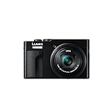Panasonic LUMIX DC-TZ99E-K Kompakte Travel Zoom Kamera, Leica DC-Objektiv, 30-facher Zoom, 24-720mm, 20,3 MP, OIS, 4K 30p Video, 7,6cm klappbarer Monitor, WLAN, Bluetooth, Schwarz