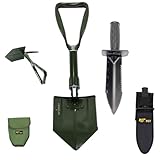 Xforst Set: Mini Grabungsmesser GM300 und Klappspaten KS1 – Ideal für Metalldetektor, Gartenarbeit, Camping und Survival