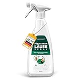 Silberkraft Läusespray für Textilien, Umgebungsspray, Läuse-Ex-Spray für die Umgebung, Mittel gegen Nissen, mit Zitronenduft (500 ml)