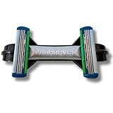 twinshaver Glatzen Rasierer Herren 0mm - Schnittschutz & 80% Zeitersparnis, Kopfrasierer Glatze + 4 Klingen, Doppel-Nassrasierer (Schwarz)