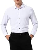 Casey Kevin Business Hemd Herren Slim Fit Langarm Freizeithemd Bügelfrei Businesshemden Anzug Hemd Herrenhemden