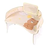 Reise-Tablett für Autositze für Kleinkinder, Reisetablett für Kleinkinder, automatischer Sitztisch, Schreibtisch-Organizer für Kleinkinder mit großer Kapazität zum Aufbewahren