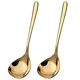 VALINK Kleiner Soßenkelle, tiefer Servierlöffel, Suppenlöffel, 304 Edelstahl, Saucenkelle für Küche, Kochen, klein – 17 cm