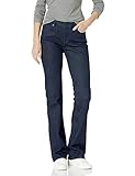 Amazon Essentials Damen Schmale, mittelhohe Bootcut-Jeans, Leicht Ausgespült, 46