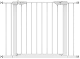 VOUNOT Treppenschutzgitter 76–108cm, ohne Bohren, Türschutzgitter für Kinder, Hunde und Katzen, Auto-Close Treppengitter, Magnetverschluss, 90° Stop, Weiß