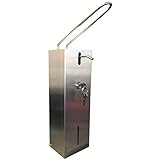 Desinfektionsspender 1 Liter aus Edelstahl Abschließ- und Nachfüllbar Spender Handdesinfektionsspender No 12