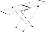 Vileda Doble Wäscheständer ausziehbar, 22m Trockenlänge, 60,00 x 8,00 x 130,00 cm, Weiß