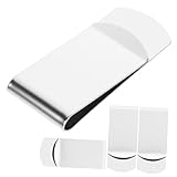 WESIEVYA 4 Stück Praktische Geldklammer aus Edelstahl Kleine Leichte Metall Geldclips für Herren und Damen Fester Halt Rostfrei Kompakt für Geldscheine und Karten Vielseitig im Büro und