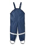 Playshoes Unisex Kinder Matschhose Regenlatzhose Textilfutter Wind- Und Wasserdichte Regenhose Regenbekleidung, Marine, 116 EU