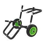 Czyurachel Surfwagen Surfboard Transportwagen | Platz für 2 Kajaks oder SUPs | Aluminium Strandwagen | SUP Transportwagen mit 10-Zoll-Räder | Kajak Wagen | bis 80kg