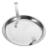 BESTonZON Aschebehälter mit Griffen für Schnelles Auslöschen und Einfache Ascheentfernung Robustes Tablett für Grill und Kohlehalter Sicherer Ascheauffangbehälter für und BBQ