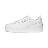 PUMA Damen Carina Street Turnschuhe, Puma White Puma White Puma Gold, 40 EU