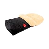 Kaiser Lammfell Fußsack Natura, black