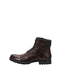 JACK & JONES Herren Jfwalbany Leather Brown Stone Biker Boots, Brown Stone, 41 EU