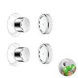 Kryzulax Seifenmagnethalter,2 Stück Seifenhalter Magnet Ohne Bohren,mit Saugnapf,für Dusche, Badewanne, Waschbecken, Bad und Küche