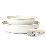 GiPP Pfannenset mit Abnehmbaren Griff, 20/26 cm Antihaft Beschichtete Pfanne Induktion Bratpfanne Set, Sichere PFOS/PFOA-frei, Leichte Reinigung, Pfannensets Geeignet für Alle Herdarten