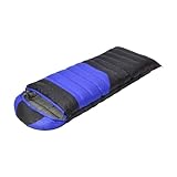 Pitycbo Campingschlafsack Daunenschlafsack Mumienschlafsack 210x80cm -Warmer Kompressionsschlafsack für Outdoor-Abenteuer, Blau