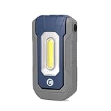 cartrend LED Arbeitsleuchte 300 Lumen Flächenlicht, 6500 Kelvin Farbtemperatur, neigbare Arbeitslampe mit Magnetfuß und robustem ABS-Gehäuse 1500 mAh Akku, Leuchtdauer bis zu 9 Stunden