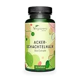 BIO ACKERSCHACHTELHALM Kapseln Vegavero® | Preis-Leistungs-Sieger 2024* | 1000 mg Zinnkraut Extrakt (5:1) | Aus biologischem Anbau | Equisetum arvense | Vegan & Ohne Zusätze | 90 Kapseln