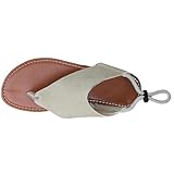 Generisch Orthopäden Sandalen Damen Sandals Damen Platform Zehentrenner für,offene Zehenschuhe,flache Strandsandalen mit Schnalle und Knöchelriemen,Orthopäden Sandalen (White,43)