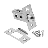 Bebykilemi Rohrriegel aus Edelstahl für Innentüren, leiser Betrieb, Durchgangsriegel, wendbar, für Badezimmer, Büro, 35 mm (45 mm)