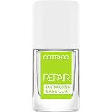 Catrice Nail Repair Nail Building Base Coat, Unterlack, transparent, pflegend, mit Ölen, reparierend, härtend, transluzent, ohne Aceton, vegan, Mikroplastik Partikel frei (10,5ml)