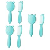 TOYANDONA 3 Sätze Wollkamm Babyhaarbürste für Neugeborene Milchschorfbürste Anzug für Kleinkinder hairbrush haarbürsten babywip werkzeug Babyduschenbürste und Kamm Babykamm Polypropylen Blue