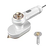 Travel Vape Iron – Tragbares Bügeleisen-Schnellheizgerät | Dampfgarer für Kleidung mit drehbarem Griff, Platte Nr. 2, kompaktes Design für gefaltete Kleidung