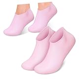 OATIPHO 2 Paar Spa Gel Socken Hornhautsocken Silikonsocken Feuchtigkeitssocken Für Trockene Füße Funktionelle Feuchtigkeitsgelsocken Gepolsterte Pflegegel Feuchtigkeitssocken Rissiges