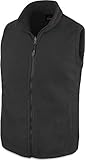 280 g/m² Herren Fleeceweste für den Übergang mit Taschen und Stehkragen - leicht, elegant, funktional Farbe Anthrazit Größe M