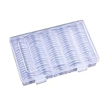 Münzkoffer für Sammler, 27 mm Münzaufbewahrung, Schutz für Dichtung, Organizer, Halter für Museum, Zuhause, Wohnzimmer, Schlafzimmer, Reisen, Auktion