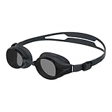 Speedo Unisex Erwachsene Hydropure Schwimmbrille mit Sehstärke | Mit austauschbarem Nasensteg | Weiche Abdichtungen Schwimmbrille, Schwarz, 3.5