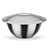 GSW 552394 Thermoschüssel mit Deckel, Edelstahl rostfrei - ⌀22 cm, Silber