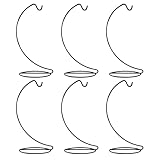 Toyvian 6 Stück Hängeständer für Weihnachtskugeln Metall Kugelhalter Schwarz Tisch und Wandhaken für Glaskugeln Luftpflanzen und Terrarien Platzsparender Deko Aufhänger für Wohnraum