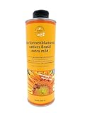 Bio-Sonnenblumenöl natives Bratöl 500 ml, kaltgepresst, extra mild aus geschälten hight oleic ölsäurereichen Bio-Sonnenblumenkernen aus Deutschland, reich an Vitamin E