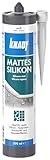 Knauf mattes Silikon (300 ml) für alle matten Oberflächen, Silikon in Weiß