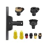 Professionelles Dampfreiniger-Düsenbürsten-Set für Kärcher SC2 SC3 SC7 CTK10 | 4-teilige mehrfarbige Scheuerbürsten für Badezimmer, Küche, Fliesen, Ofen und Grillreinigung