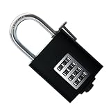 NOLITOY Zinklegierung Zahlenschloss Stelliges Vorhängeschloss Wetterfest Korrosionsbeständig für Gartentor Schrank Tür Outdoor Sicherheitscode Schloss mit Kombinationen