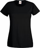 Basic T-Shirt 'Valueweight' - für Damen Farbe schwarz Größe S