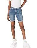 Amazon Essentials Damen Schmal geschnittene 23-cm-Bermudashorts aus Denim, Mittlere Waschung, 44