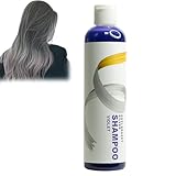 Eazerom 08 Lila Silber Shampoo,275ml Das Anti-Gelb-Shampoo für blonde,Graue und Weiße Haare,Reduziert Gelbtöne,Für Gebleichtes & Aufgehelltes Haar,Spendet Feuchtigkeit für trockenes