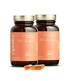 Ogaenics Oilalala Skin Omega-Komplex, 1000mg veganes Omega-3-6-7-9 plus Vitamin E & A aus Bio-Sanddorn für trockene Haut & Schleimhaut, nachhaltig in Deutschland hergestellt, laborgeprüft 2x60 Kapseln
