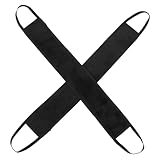 UTHCLO 2 Stück Streifen zurückziehen Flaschenverschlüsse -Essentials Schwamm auf einem Stock Hautspatel Tan Selbstbräuner Rückenapplikator für Selbstbräuner Hip-Kit Plüsch Schwarz